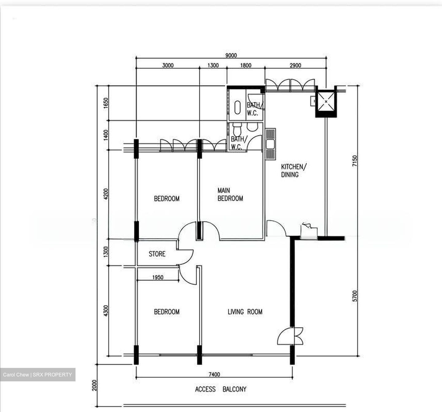 Blk 210 Ang Mo Kio Avenue 3 (Ang Mo Kio), HDB 4 Rooms #558779341